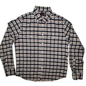 UntuckIT long sleeve plaid button down/size Medium/mens/pockets/